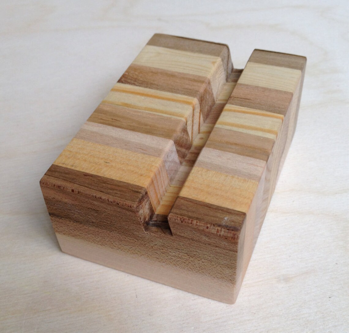 Reclaimed Pallet Wood Business Card Holder Etsy