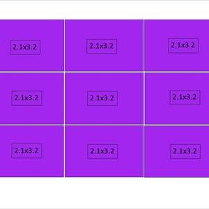 PRE CUT 2.1x3.2 rectangle (9) edible images works with 2.1x3.2 Rice Crispy Mold