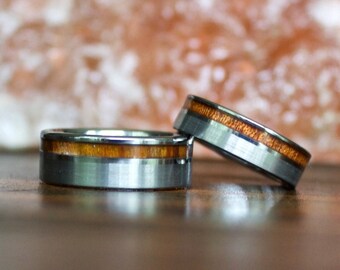 Wood Ring, Tungsten Carbide Ring, Wood Rings, wooden ring, wooden rings, wedding band, Wood rings for men, Koa Wood, Wood Wedding Band