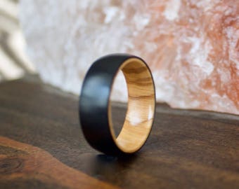 Wood Wedding Band, Titanium Band, Mens Wood Ring, wooden ring, wooden rings, wedding band, Wood rings for men, Womens Wood Ring, Wood Band