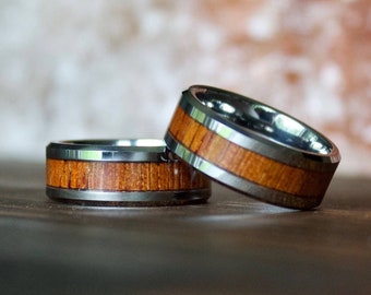 Wedding Band, Tungsten Wedding Ring, Wood Ring, wooden ring, wooden rings, Wood wedding band, Wood rings for men, Wood, Wooden Wedding Band