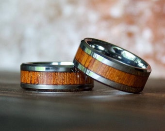 Wedding Band, Tungsten Wedding Ring, Wood Ring, wooden ring, wooden rings, Wood wedding band, Wood rings for men, Wood, Wooden Wedding Band