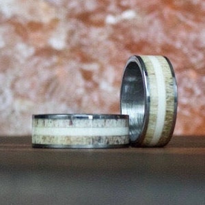 Antler Ring, Tungsten Carbide Ring, Mens Ring, Womens Ring, Wedding Band, Deer Antler Ring, Antler Ring, Antler Wedding Band, Antler Band