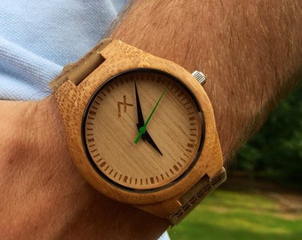 FREE Engraving, Wood Watch, Wooden Watch, Engraved Wooden Watch, Wooden Watch for Men, Mens Watch, Groomsmen Gift, Gift for Him, Wrist Watch