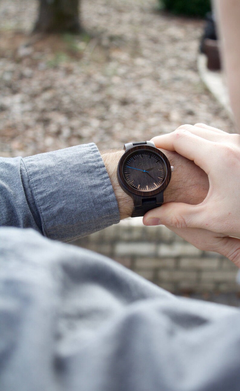 FREE ENGRAVING Mens Wooden Watch Wooden Watch for Men Wood Etsy