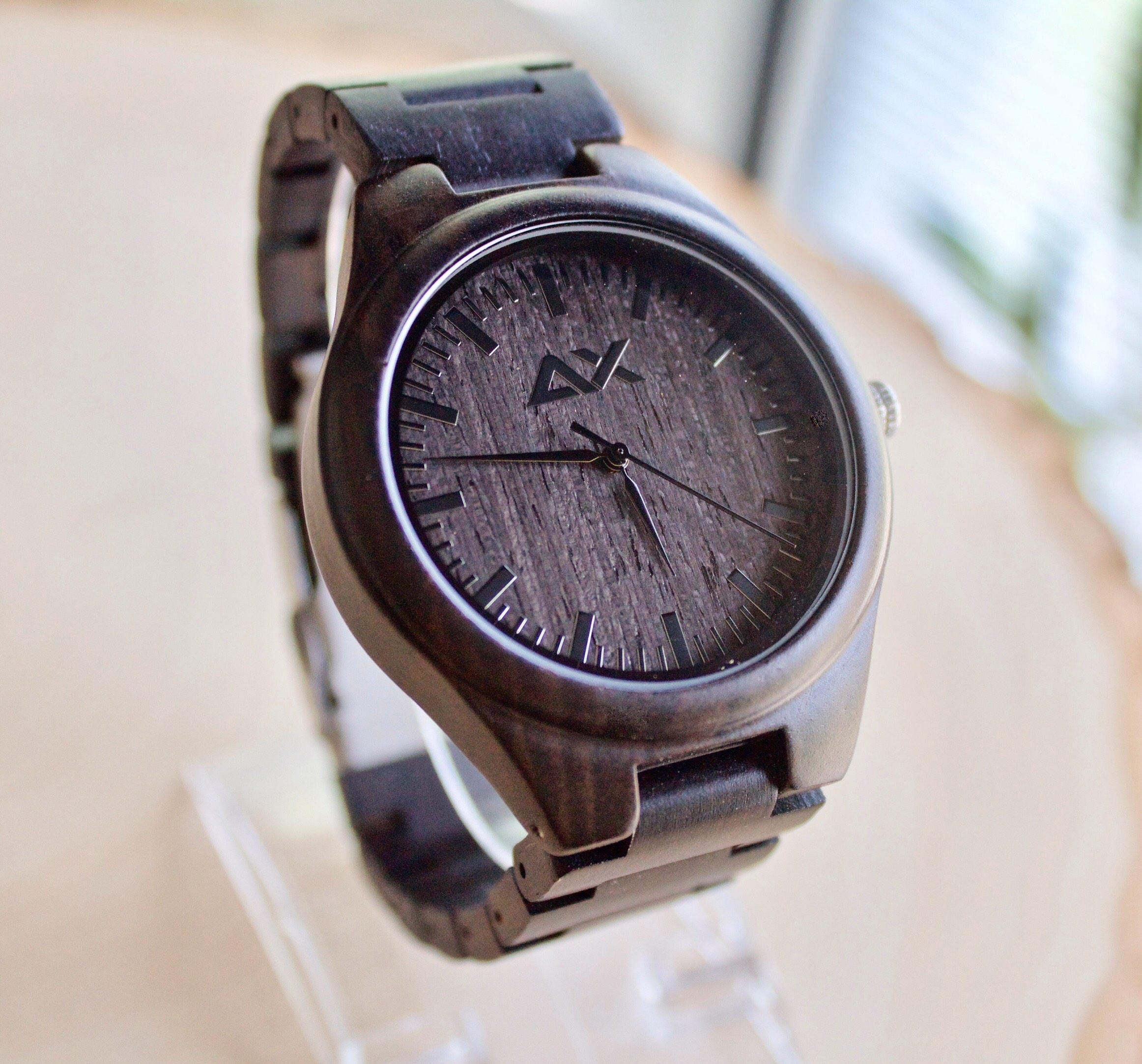 FREE ENGRAVING Mens Wood Watch, Engraved Wooden Watch, Gift for him