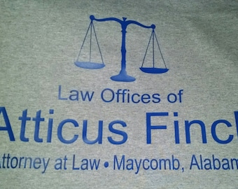 Law Offices of Atticus Finch T Shirt S-5XL