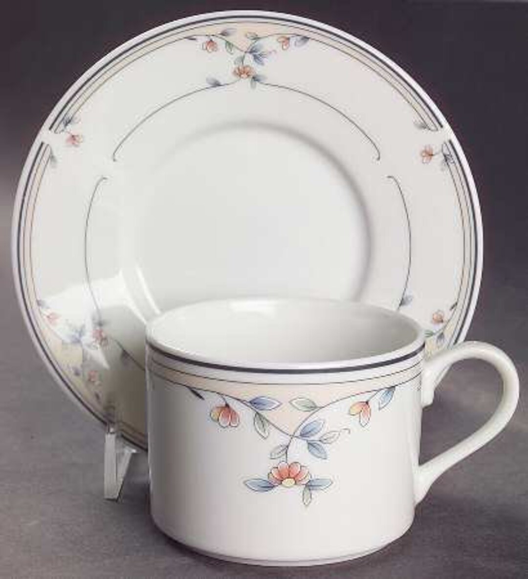 Heritage Blossom PRINCESS HOUSE China Flat Cup and Saucer Set Etsy