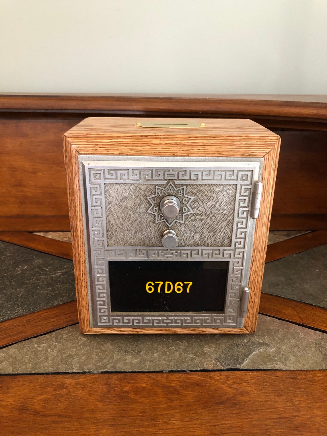 Vintage Bank Wood Post Office Box Etsy