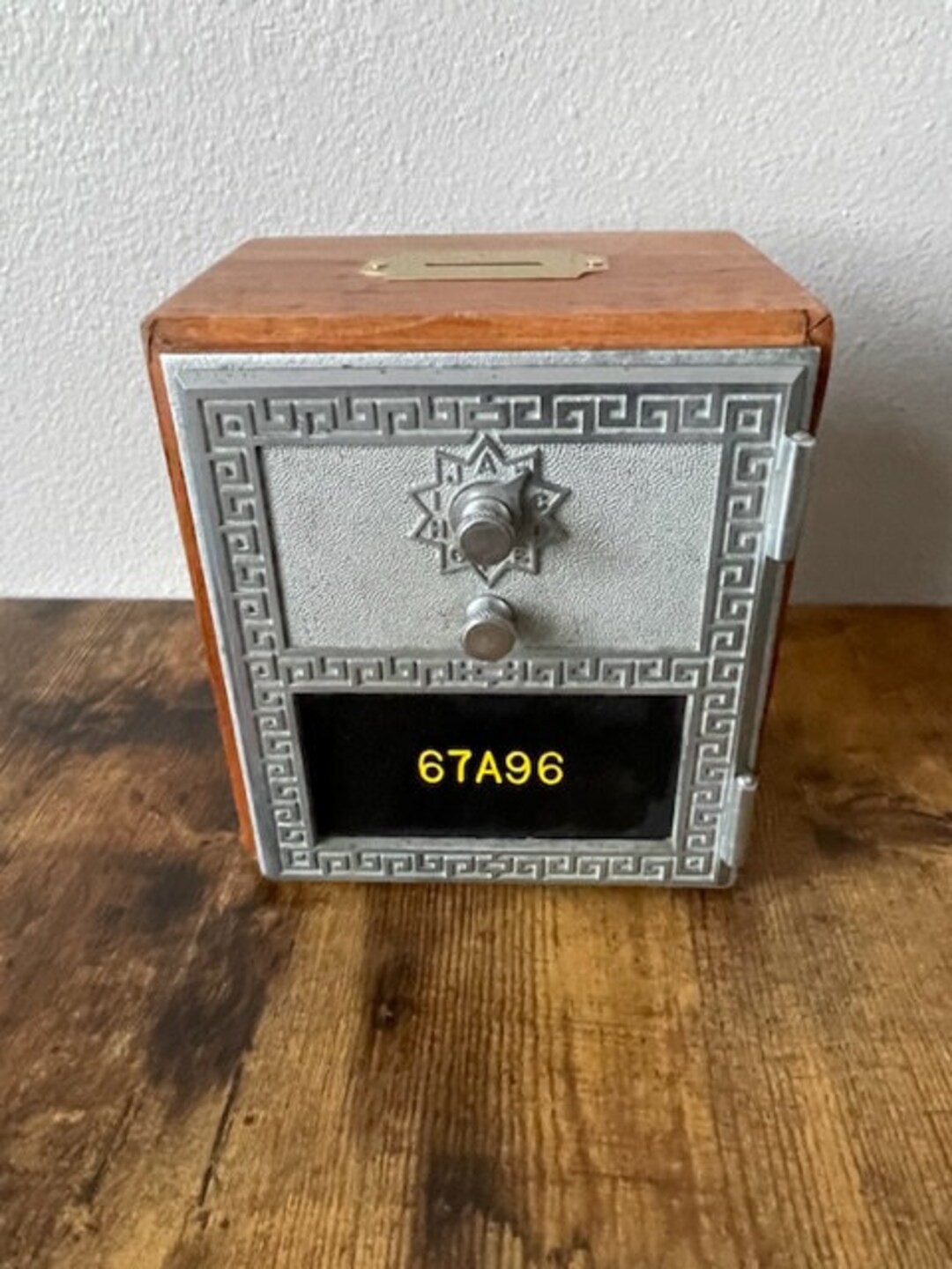 Vintage Bank Wood Post Office Box Etsy