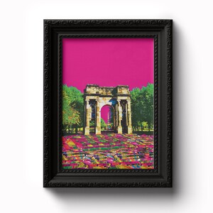 McLennan Arch | Glasgow Green | Glasgow Art | Wall Art | Digital Prints | Gift | Photography | Colourful | Quirky | Art | Rainbow Colours
