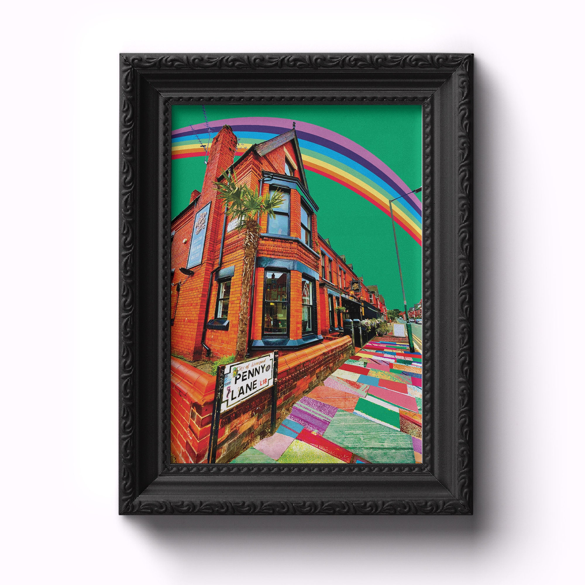 Penny Lane Print Liverpool The Beatles Fab Four Liverpool Print Liverpool Art Merseyside Art Gift Art Print Music Gift