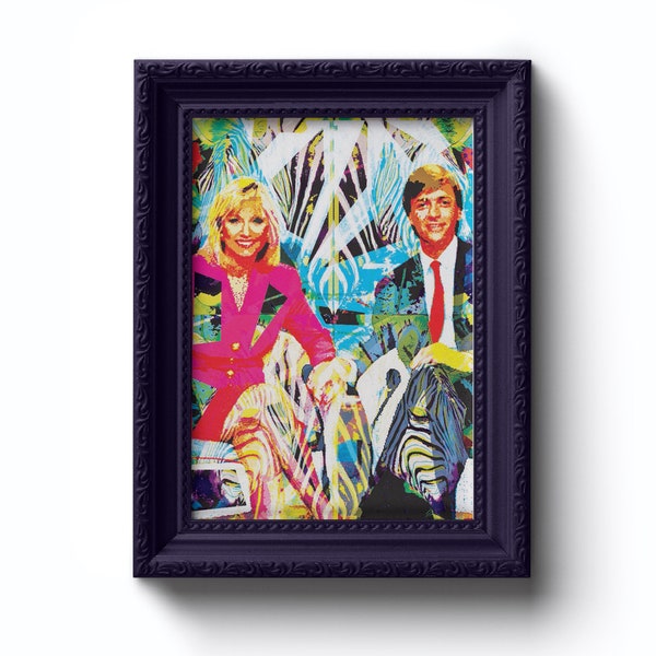 Great Loves | Richard & Judy | Zebra | Pylon | Art | Quirky Gift | Gift | Valentines | Valentines Gift | Print | Love | Daytime TV | 80's