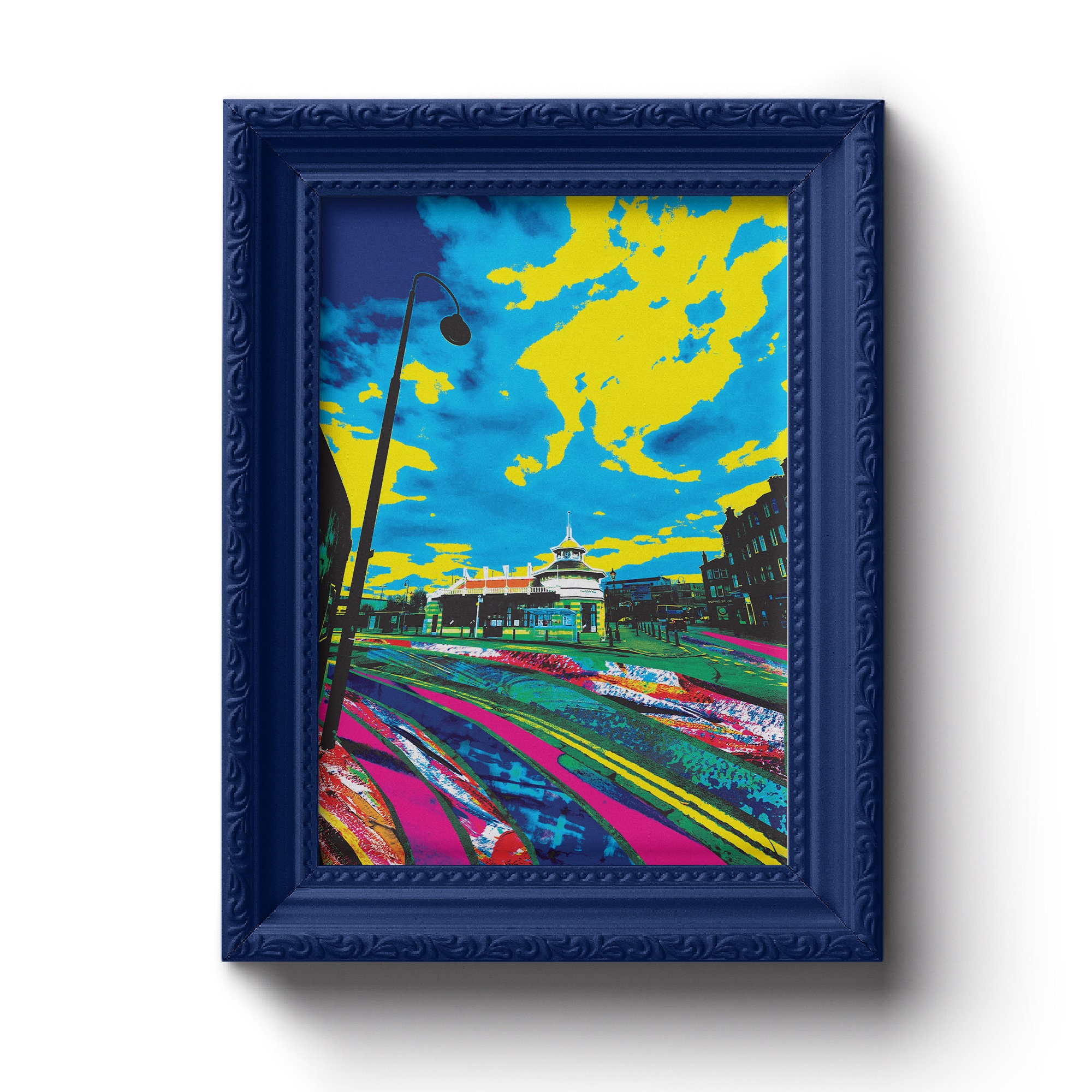 Battlefield Restaurant Print | Glasgow | Southside | Digital Prints | Gift | Photography | Colourful | Quirky | Art | City | Glasgow Print