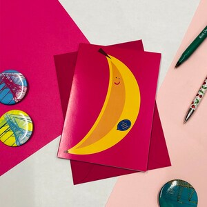 carte de voeux d'anniversaire banane | carte d'anniversaire | Envoyez de l'amour | Carte heureuse | Célébration | Cartes de voeux | Fabriqué en Écosse | Joie