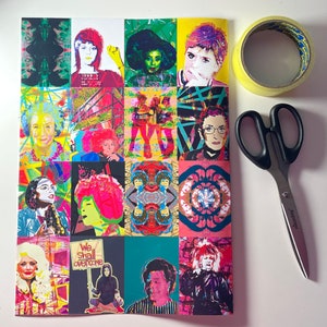 Electric Ladies Wrapping Paper | Gift Wrap | Giftware | Unique Gift | Rainbow Colours | Feminist | Inspiring | Feminist Art | Feminism