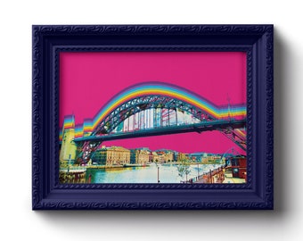 Tyne Bridge Print | Newcastle | Art | Gift | Tyne | Newcastle Print | Newcastle Art | North East | Geometric | Bridge | Newcastle Gift