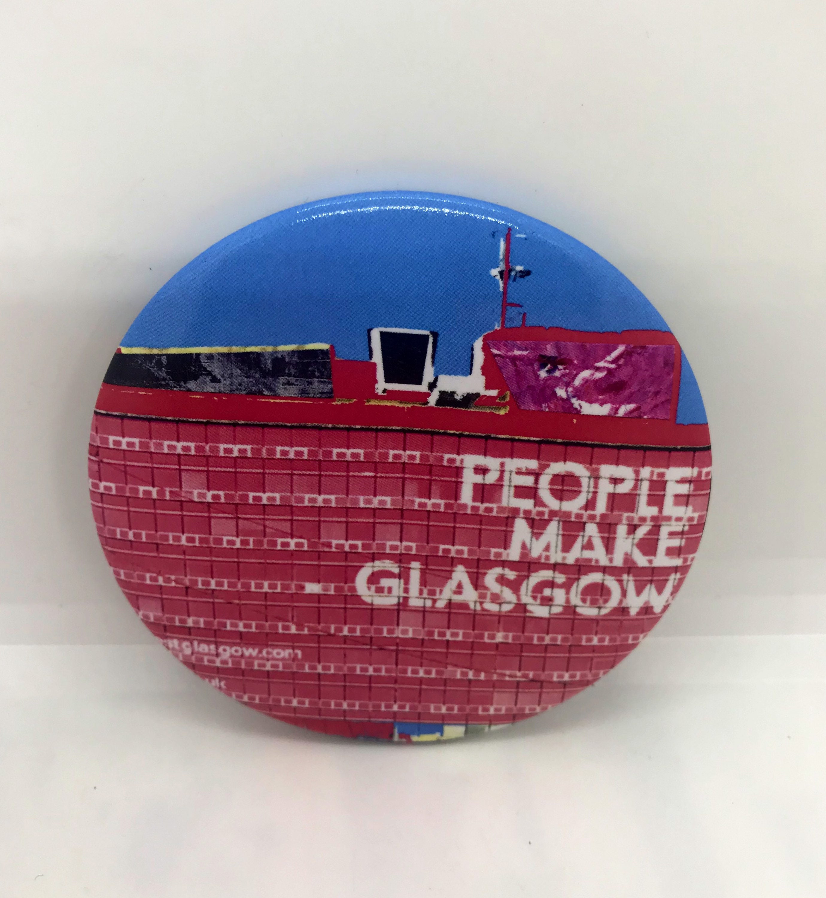 People Make Glasgow Pocket Mirror Glasgow Abstract Etsy