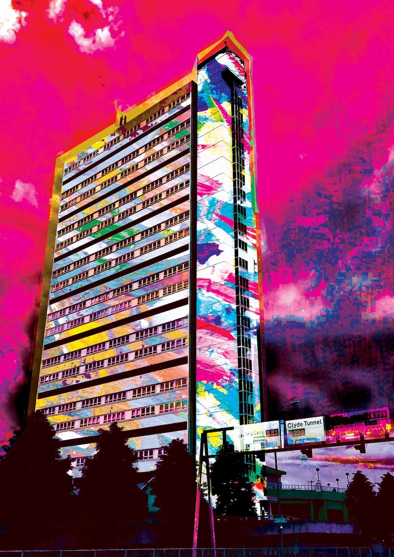 Anniesland Boss Anniesland Cross Glasgow Print Glasgow Etsy