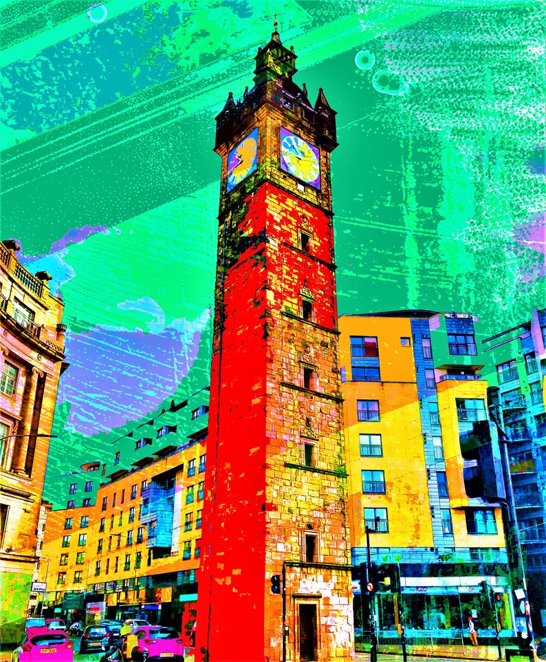 The Trongate City of Glasgow Print Wall Art Scottish Etsy