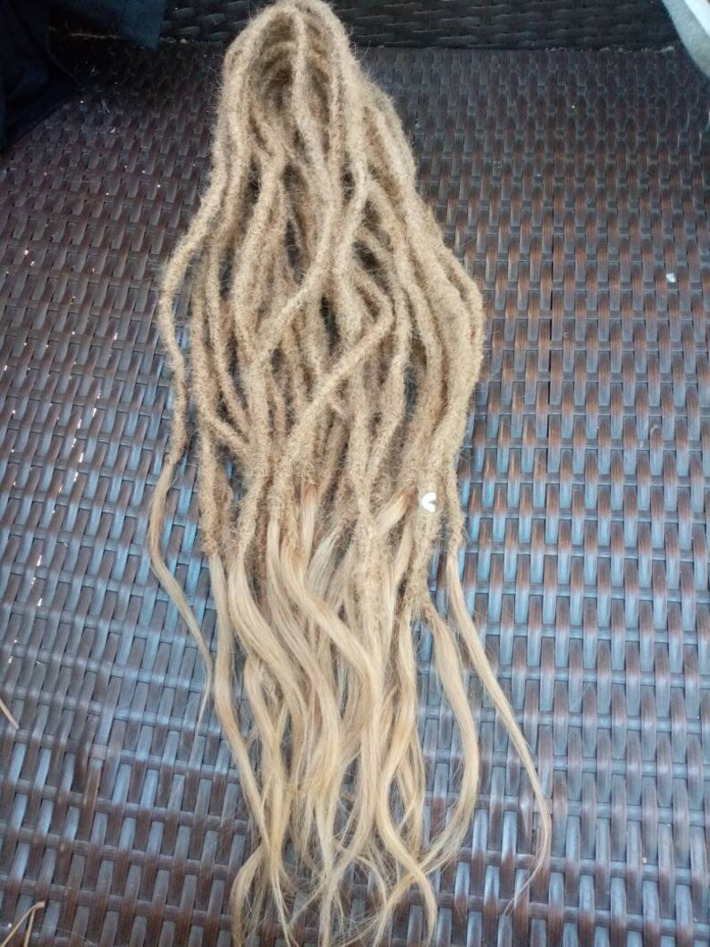 Double Ended Human Hair Dreads DE Dreadlock Extensions Etsy