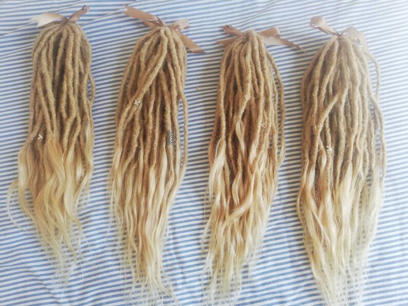 Double Ended Human Hair Dreads DE Dreadlock Extensions Etsy