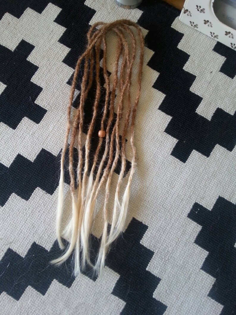 Double Ended Human Hair Dreads DE Dreadlock Extensions Etsy