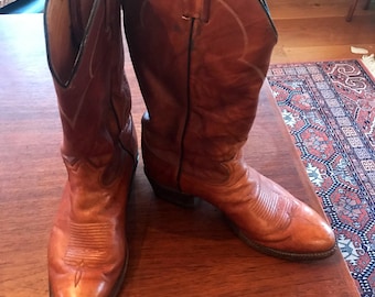 Pair of Vintage Tony Lama Cowboy Boots - Mens Size 9 EEE