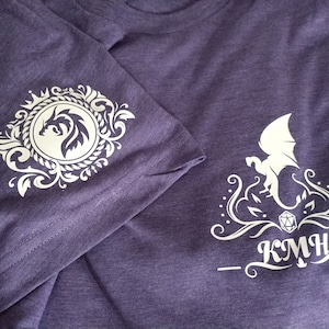 Custom Dungeon Master Monogram Shirt, Soft Bella Canvas Tee, Dungeon Master Initials Shirt