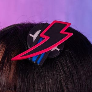 Cyberwear Neural Module Hair Clips – Futuristic Sci-Fi Accessory, Cosplay Cyberpunk Hair Clip, Techwear Headpiece