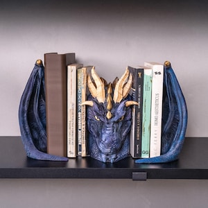 Dragon Hoard Bookend - Fantasy Bookshelf Decor