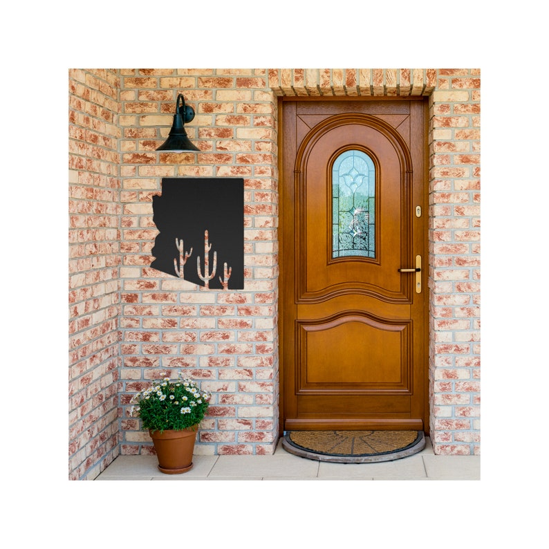 Arizona Metal Wall Art Arizona Desert Metal Wall Art Arizona Etsy