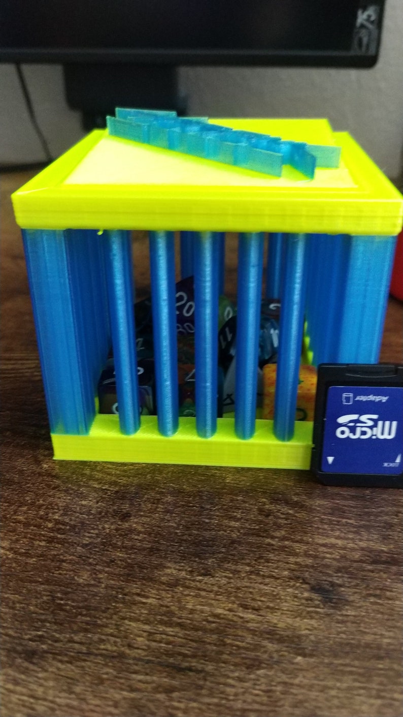 Cyberpunk Dice Jail,3d Printed Dice Jail, Tabletop Gaming Accessory