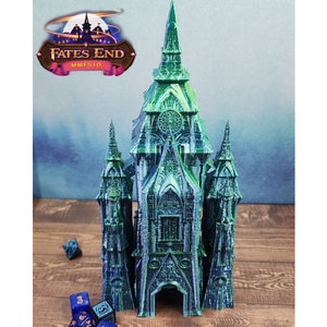 3D Printed Gothic Fantasy Dice Tower - Castle Dice Tower - Tabletop Gaming Accessory - Fantasy Dice Tower