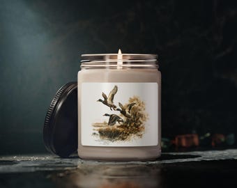 Mallard Duck Hunting Scented Soy Candle, 9oz house decor warming gift