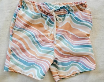 Boys surf shorts baby toddler waves neutral swim boardshorts