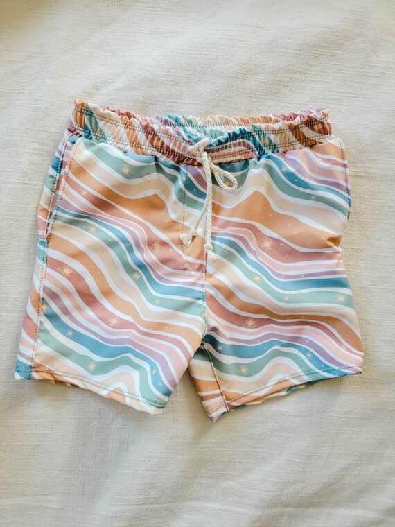 Boys surf shorts baby toddler waves neutral swim boardshorts