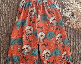 Baby Girl Western Pants | Toddler Cowgirl Outfit | Boho Horse Print Bell Bottoms | Rustic Rodeo Boutique Clothing | Wild River