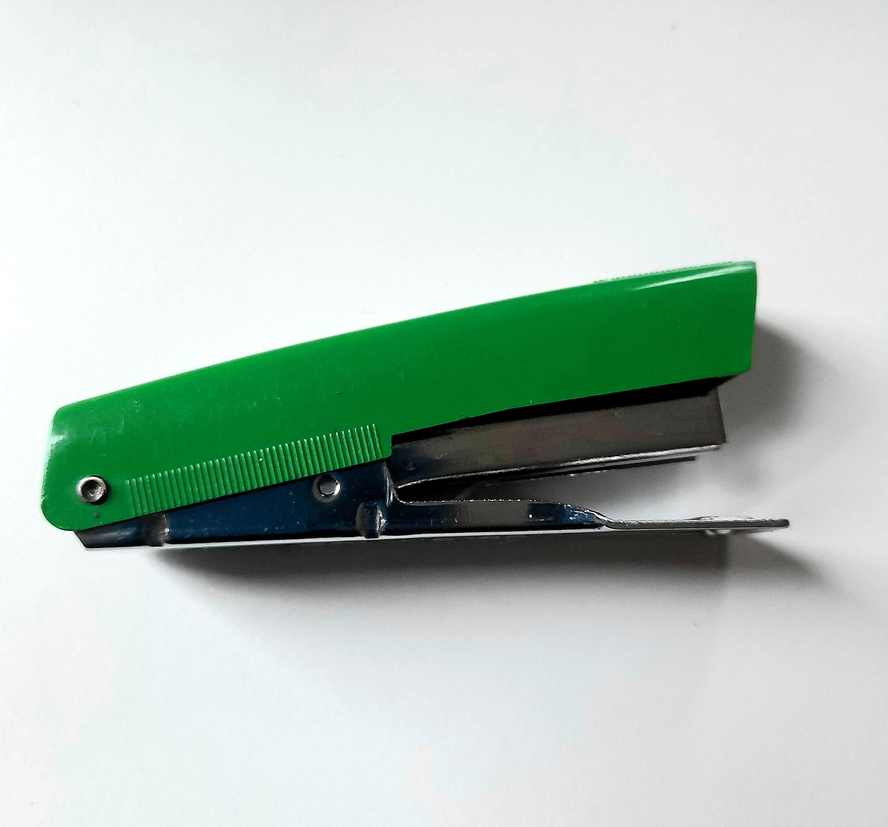 Vintage Green Mini Stapler - Etsy
