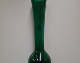 Wazon z zielonymi pąkami, Mid Century HORTENSJA z lat 60.-70. XX wieku