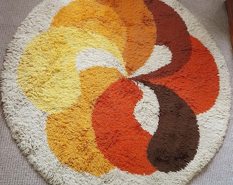 Mid Century -1970s- Vintage Retro Desso Rug/ Panton Era
