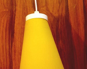 Vintage Conical Glass Pendant Light