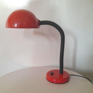Vintage Red Desk Lamp