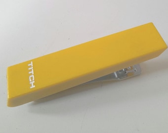 Vintage Yellow Mini Stapler
