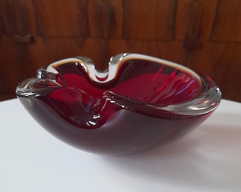 Mid Century Murano Bowl 1960s-70s