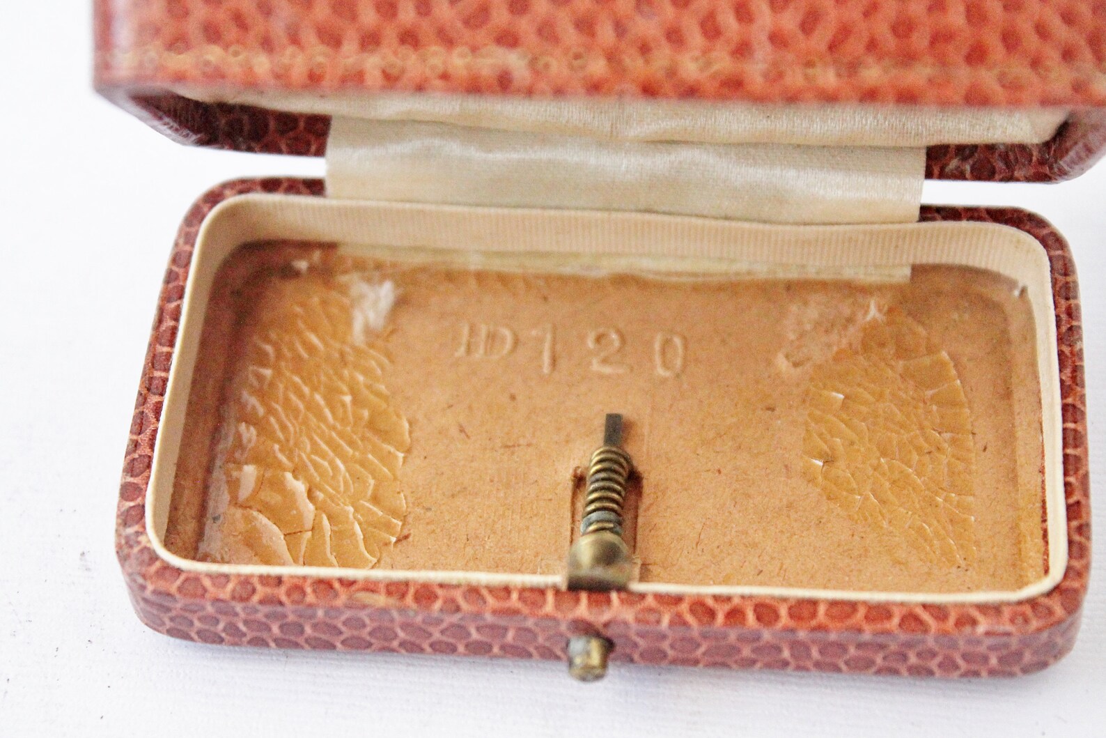 PRESENTATION BOX Antique Leather Jewelry Box German Gift Box Automatic