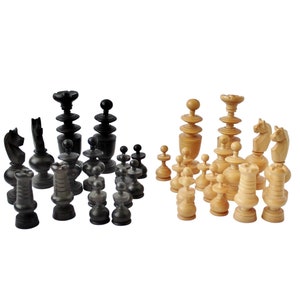 French Regency Period Chess Pieces Ebonised [RCP122] - £148.39