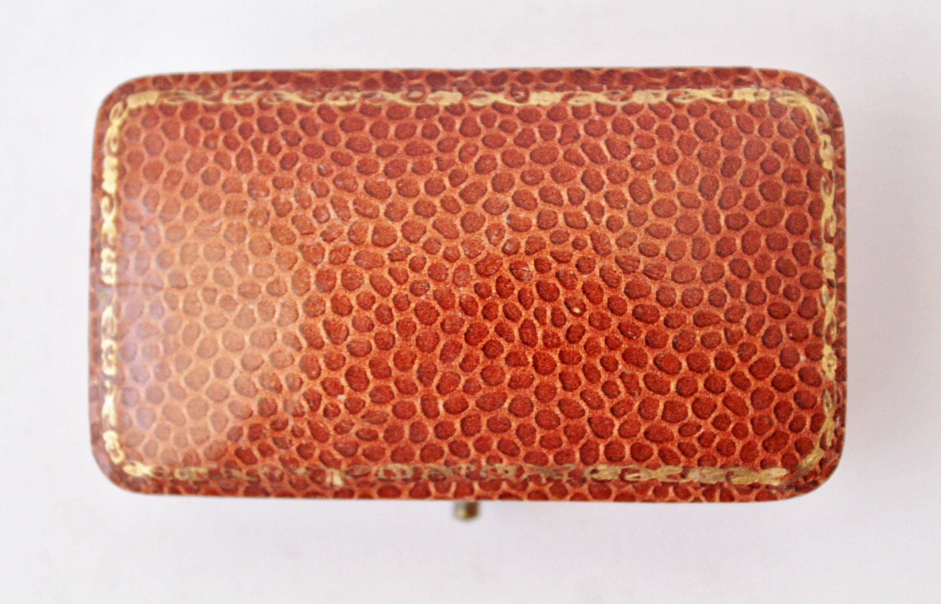 PRESENTATION BOX Antique Leather Jewelry Box German Gift Box Automatic