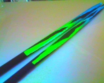 Fancy Neon Blue And Green Drumsticks Drum Sticks
