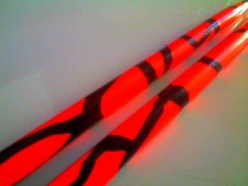 Neon Red Drumsticks Drum Sticks - CUSTOM DRUMSTICKS - Mystify U Concepts